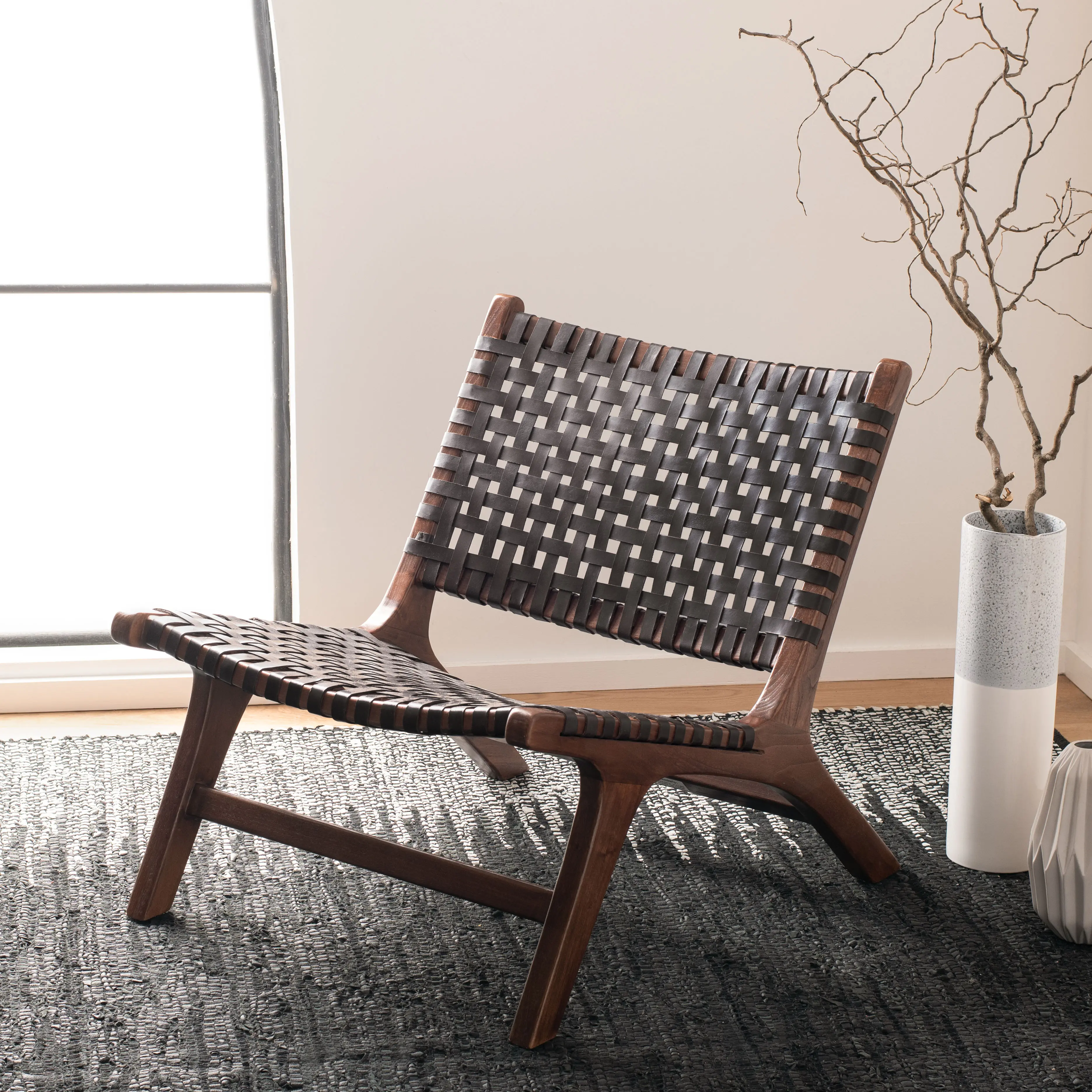ACH1002C Luna Brown Woven Accent Chair-2