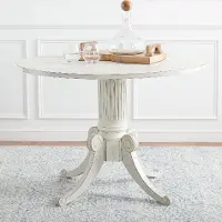 DTB1000A Forest Antique White Drop Leaf Dining Table