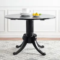 DTB1000D Forest Black Drop Leaf Dining Table