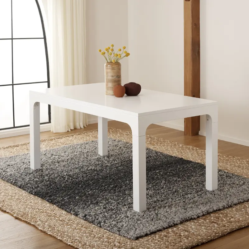 Gael Modern White Dining Table