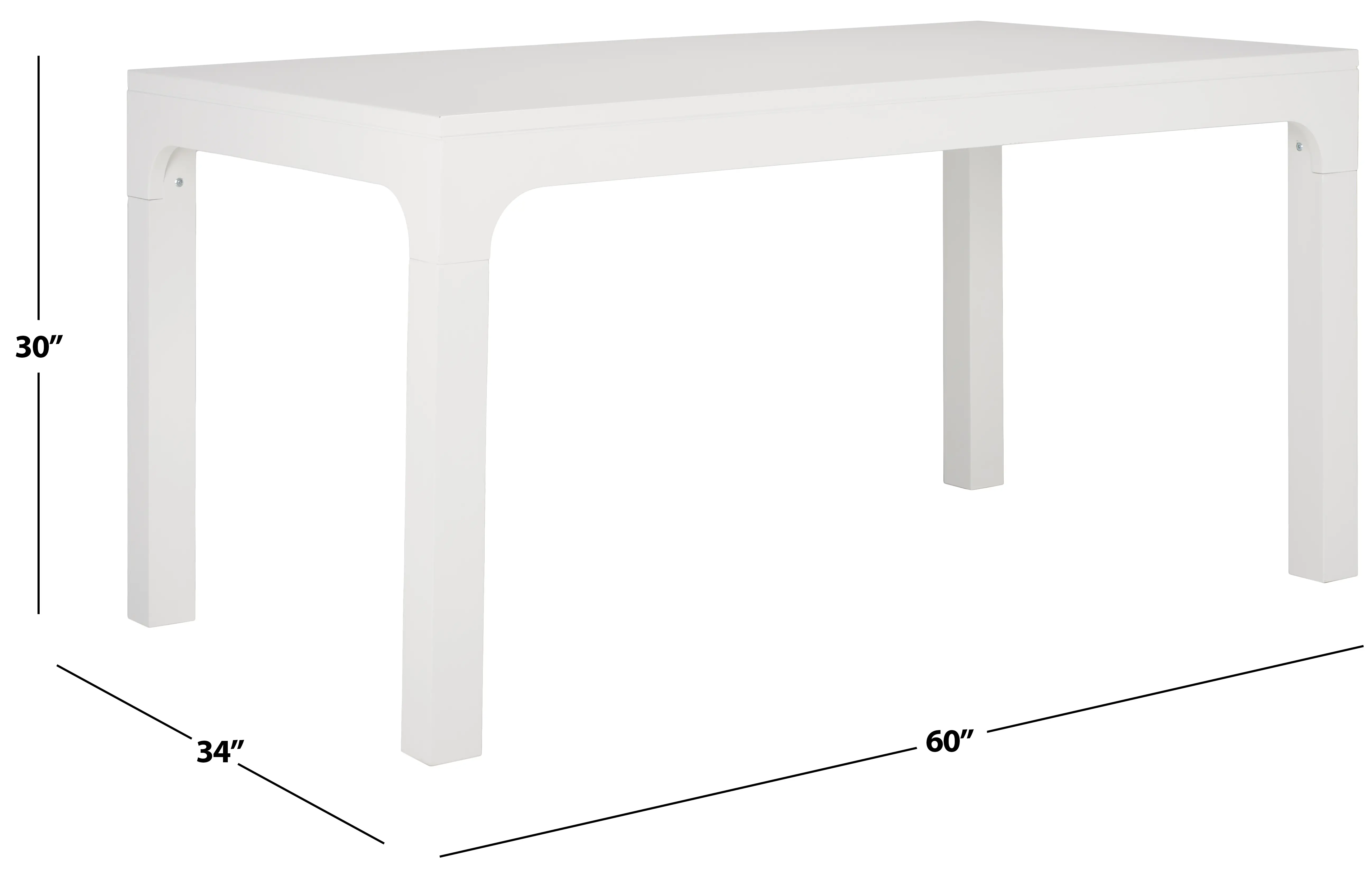 DTB5001A Gael Modern White Dining Table-8
