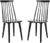 AMH8511A-SET2 Burris Black Side Chairs - Set of 2
