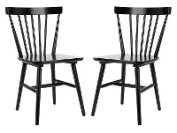 DCH8500A-SET2 Winona Black Spindle Dining Chairs - Set of 2