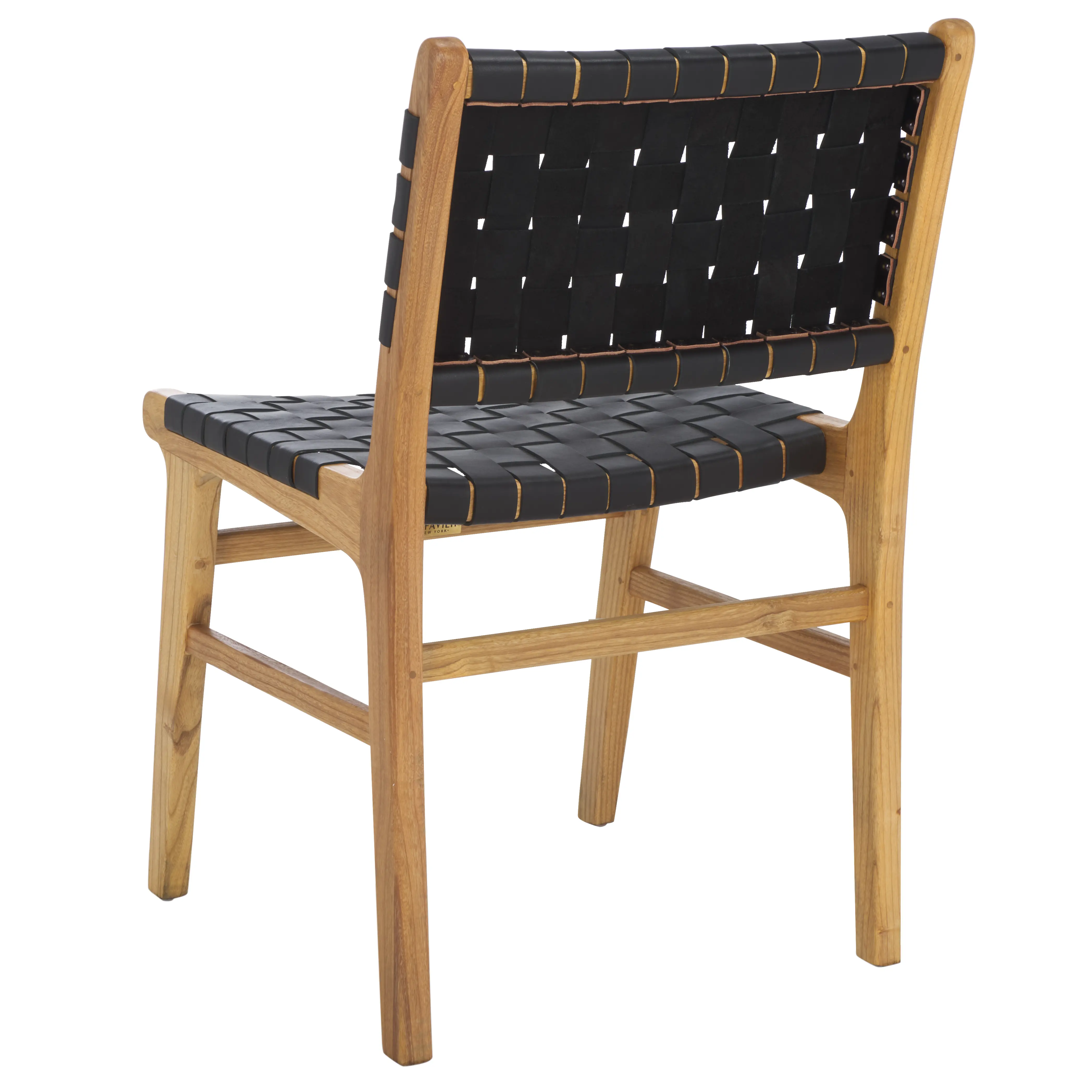 DCH4000C-SET2 Taika Black Leather Dining Chairs - Set of 2-6