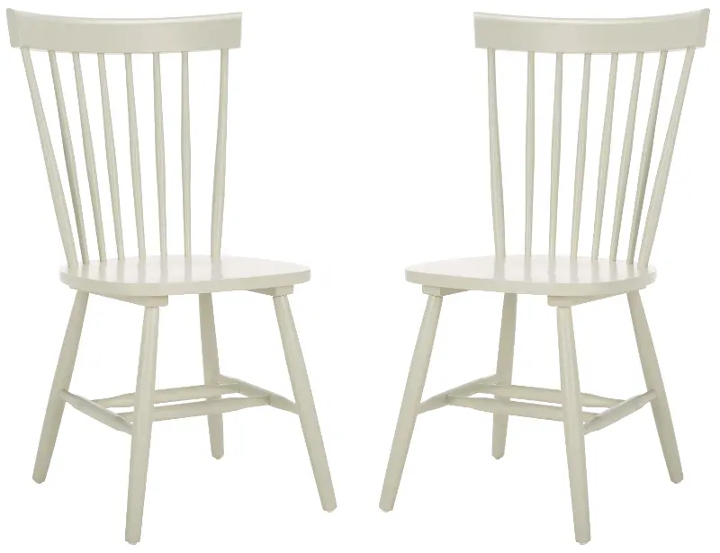 Parker Cream Spindle Side Chairs - Set of 2