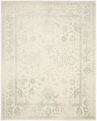 ADR109V-6 Adirondack Power Loomed Ivory and Sage Rug