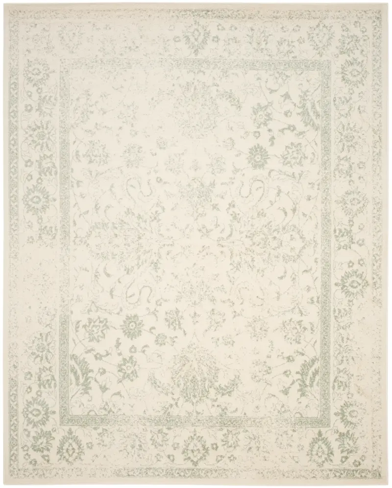 Adirondack Power Loomed Ivory and Sage Rug