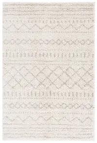 ASG741A-68 Arizona Shag Ivory and Beige Area Rug