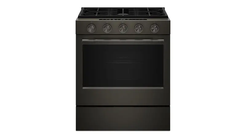 KitchenAid 5.0 Cu Ft Smart Single Oven Gas Range - Black Ore