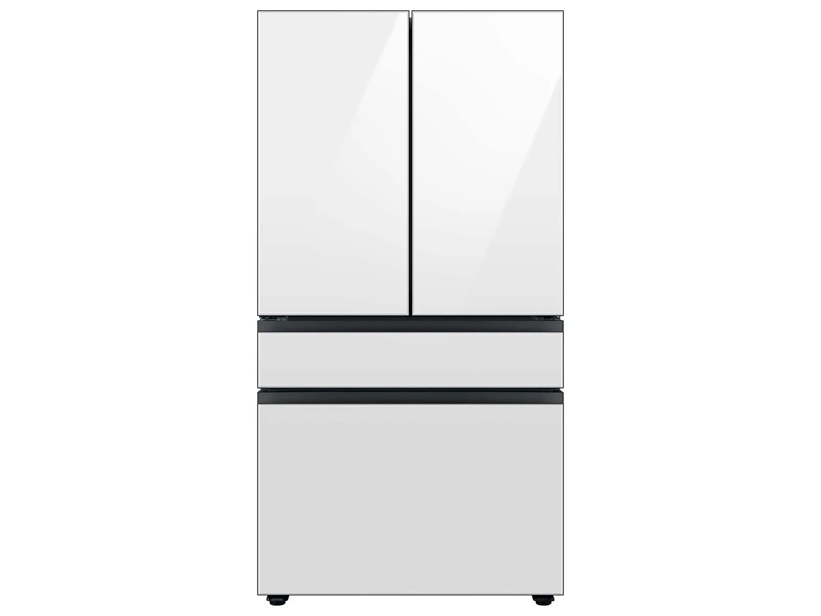 RF23BB860012 Samsung Bespoke AI 23 Cu Ft French Door Refrigerator – White Glass-1