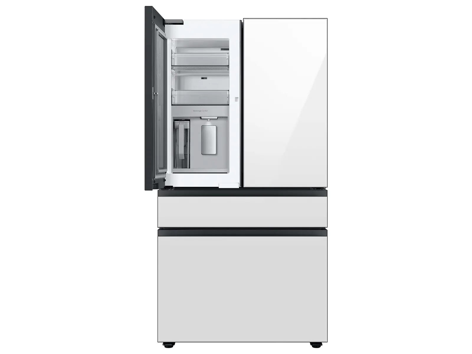 RF23BB860012 Samsung Bespoke AI 23 Cu Ft French Door Refrigerator – White Glass-7