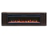 Tulane Brown 84  Fireplace Console
