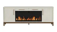 Pomona White 68  Fireplace Console