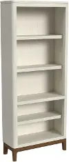 Pomona White Open Bookcase