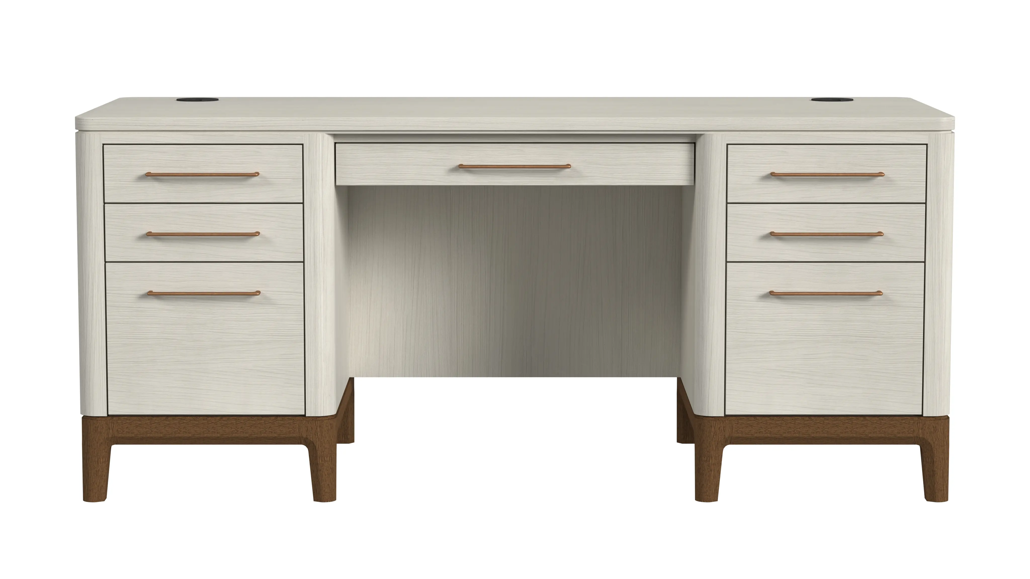 Pomona White Executive Desk-4