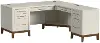 Pomona White L-Shaped Desk