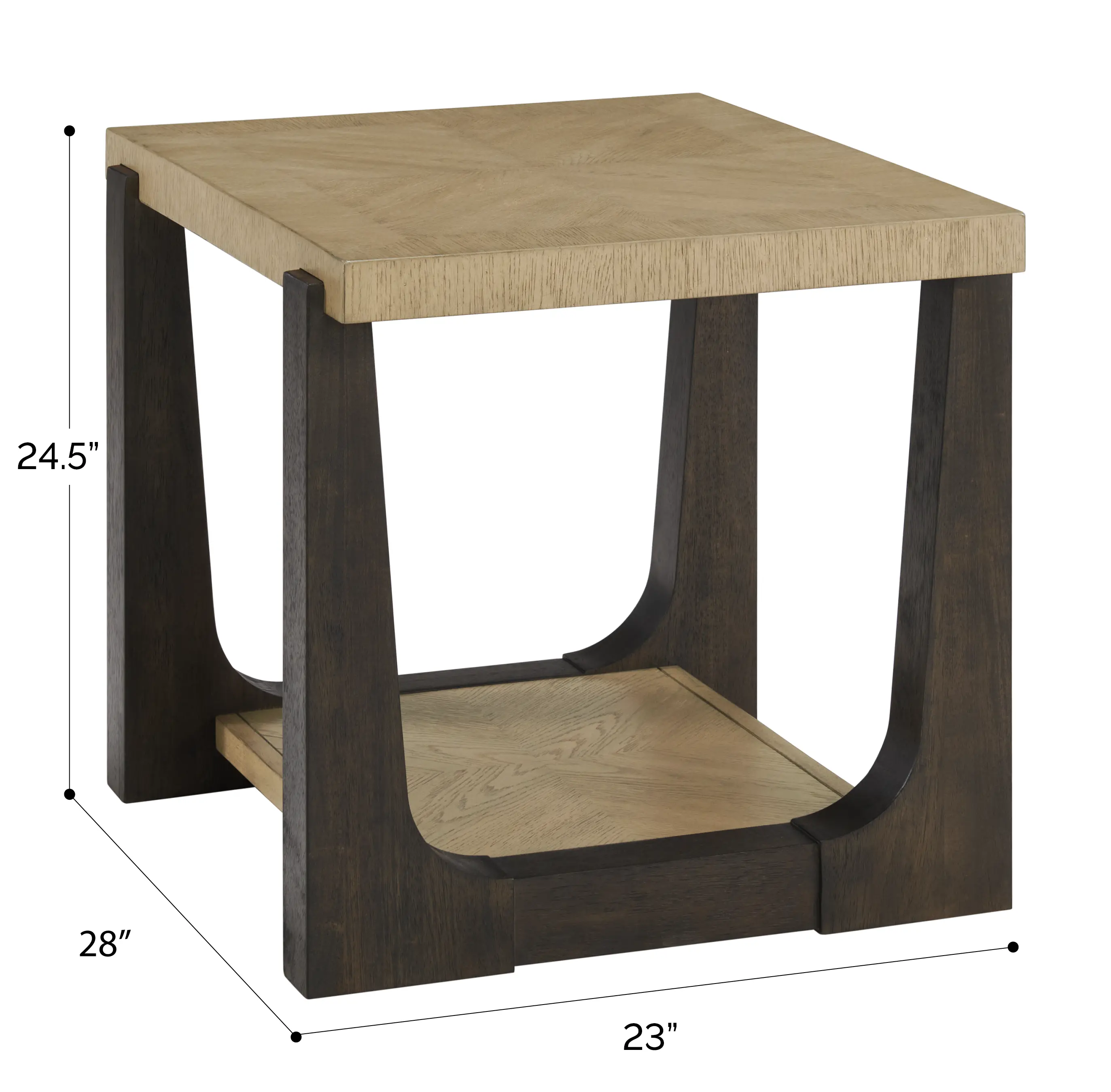 Sutton Brown End Table-3