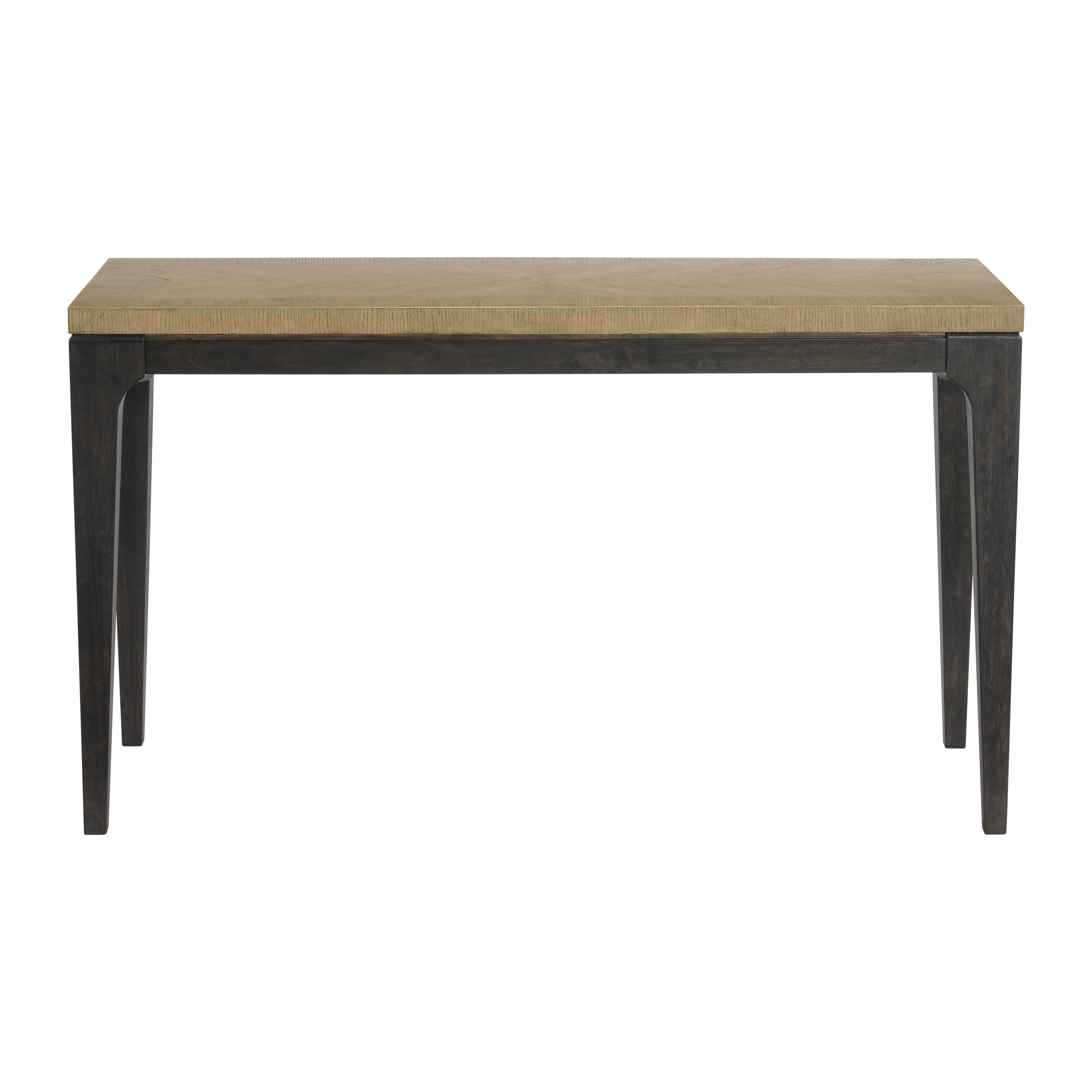 Sutton Brown Sofa Table and Off-White Stools, Set of 3-4