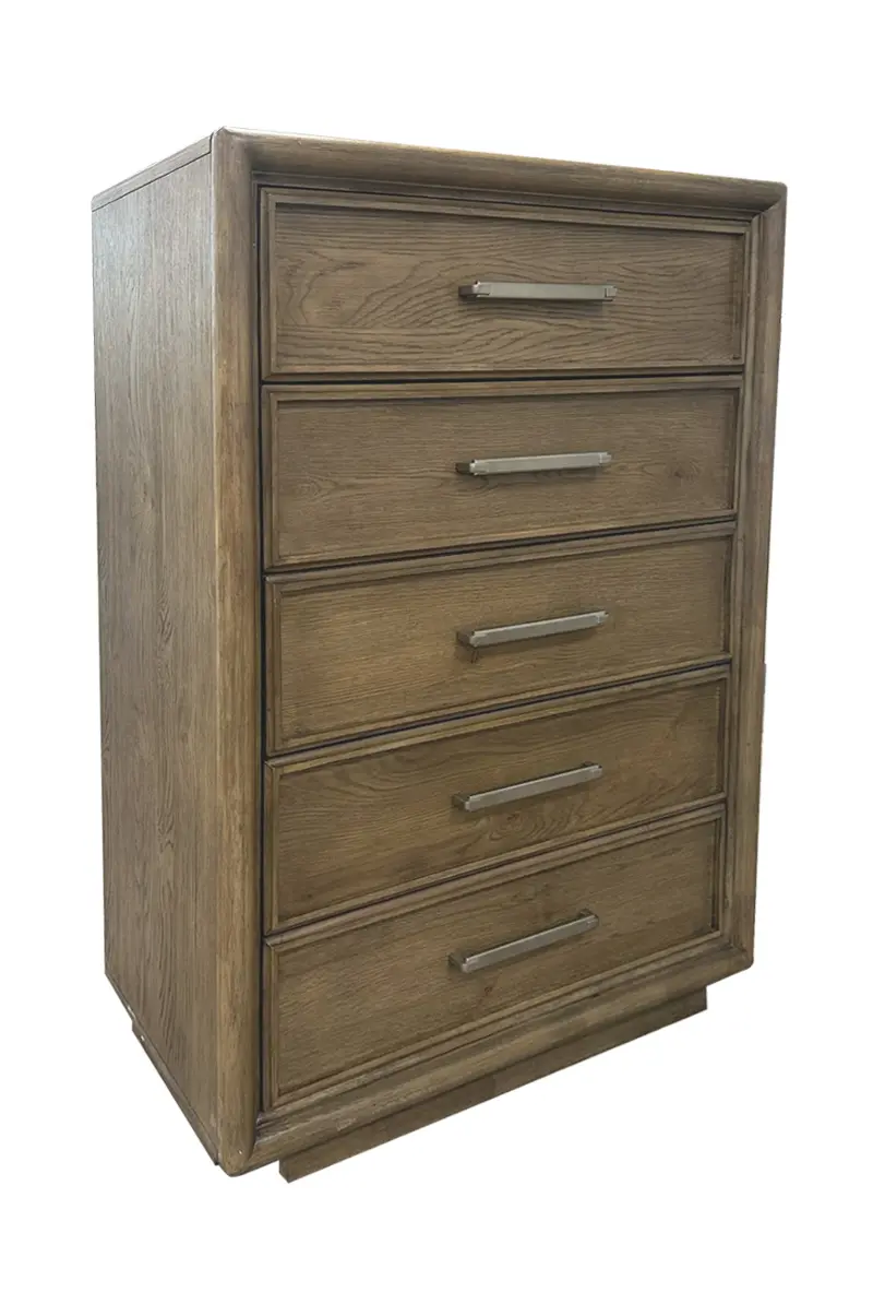 Ryan Brown Oak Chest of Drawers
