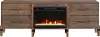 Tranquility Walnut 78  Fireplace TV Stand