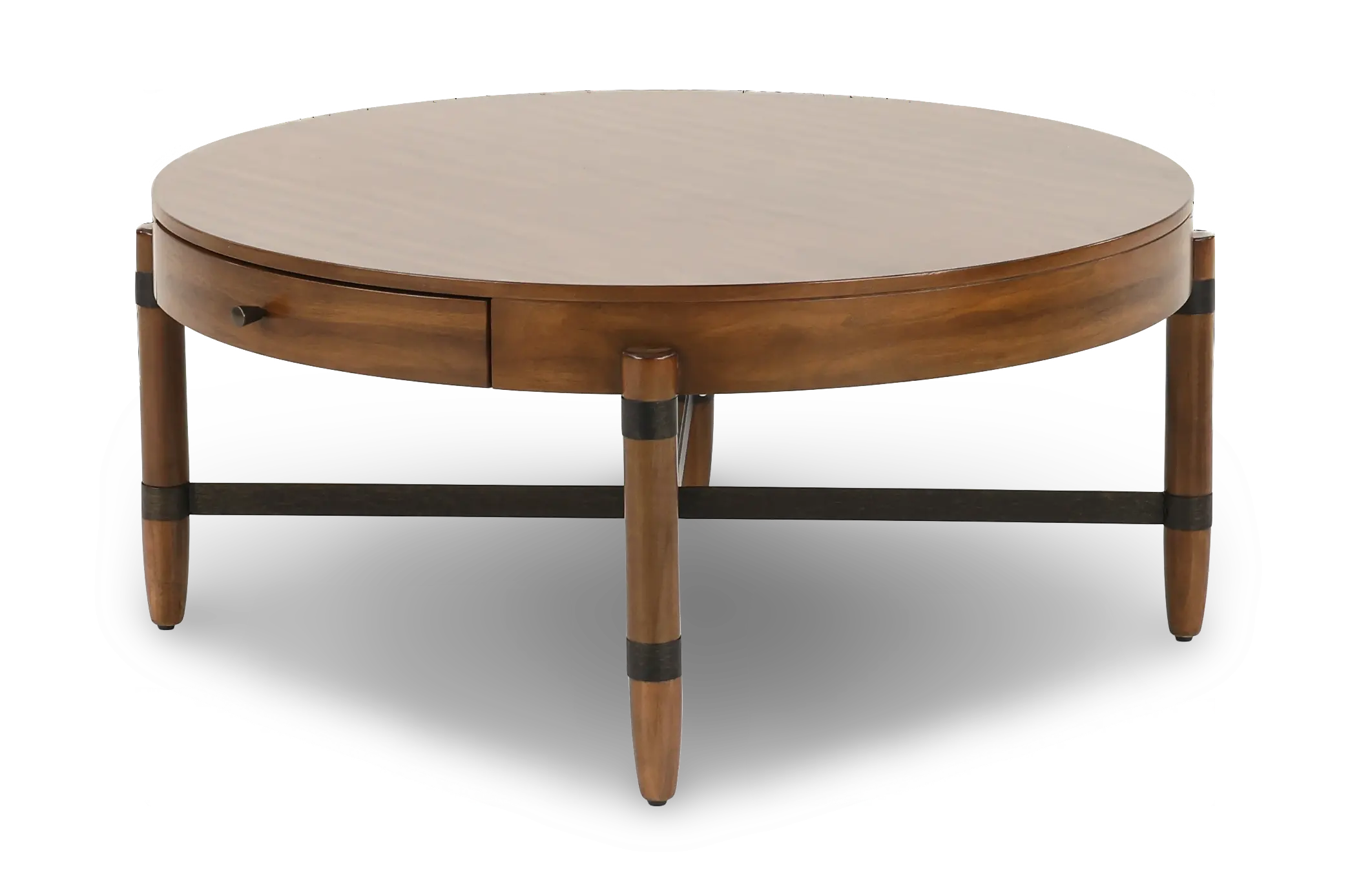 Tranquility Walnut Brown Coffee Table-4