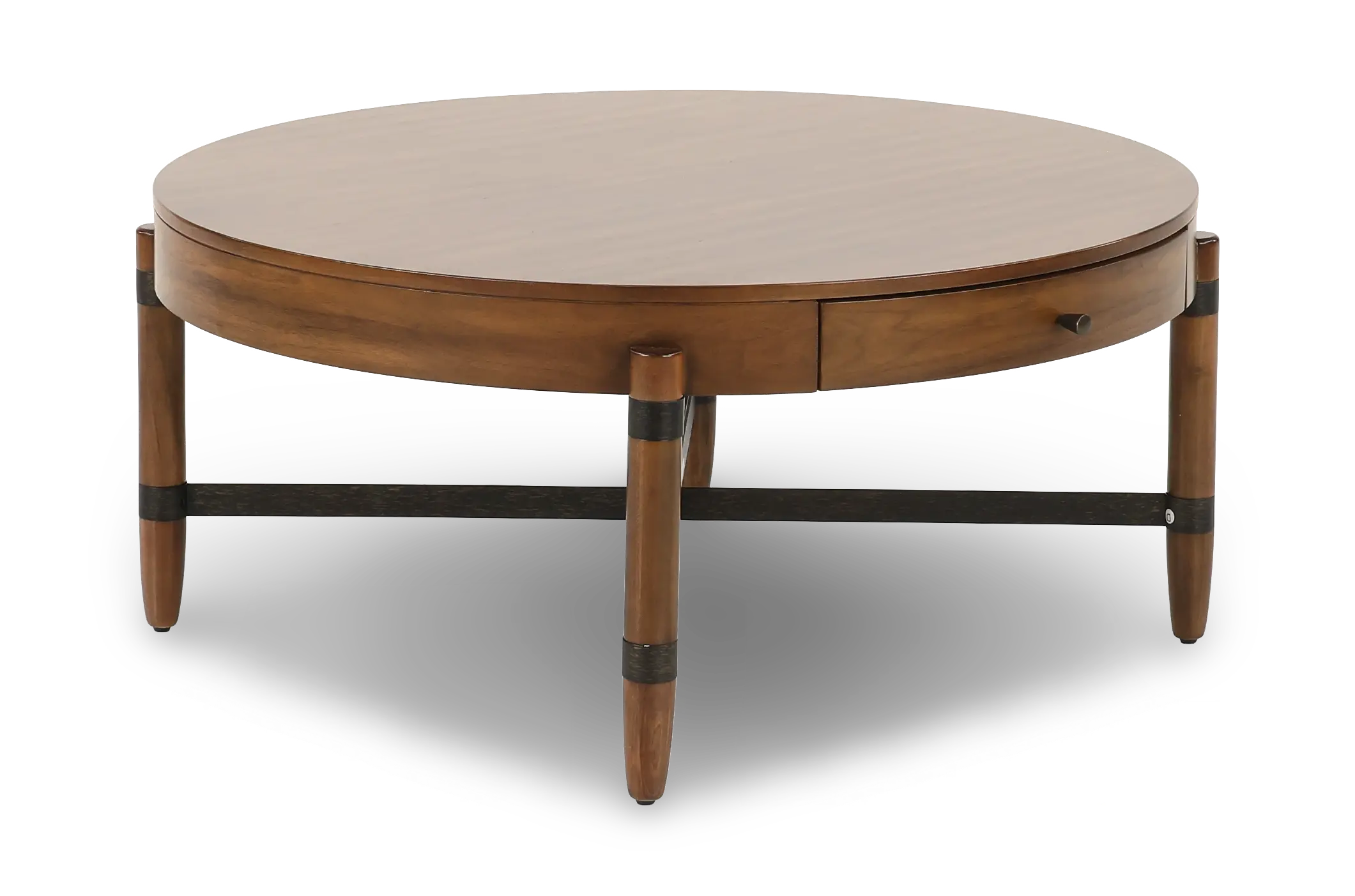Tranquility Walnut Brown Coffee Table-5