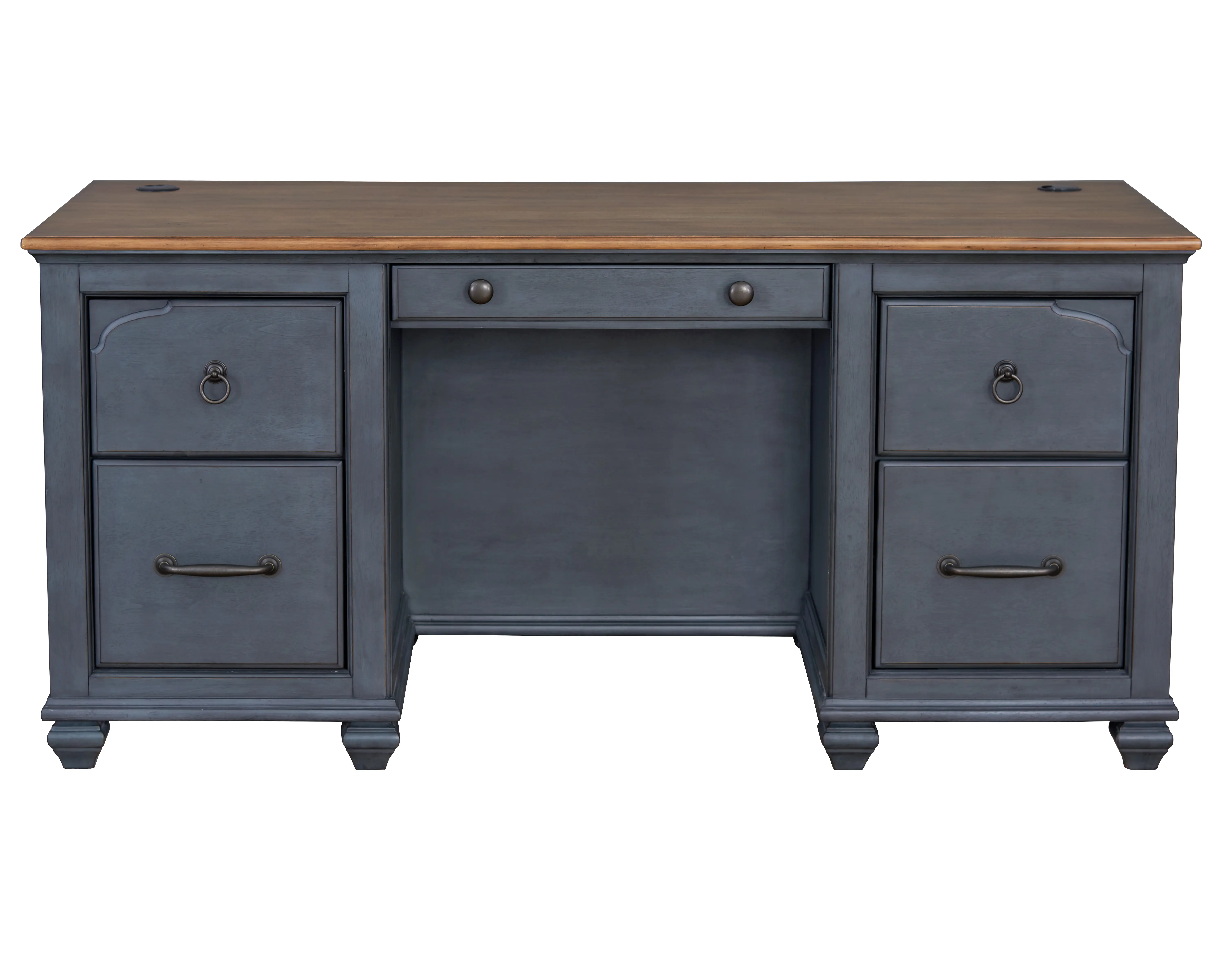 Americanas Blue Executive Desk-1