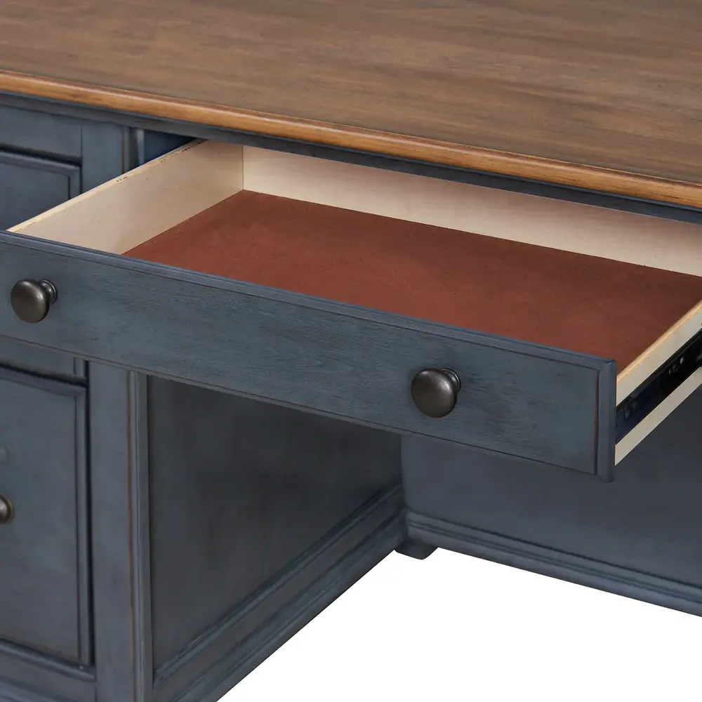 Americanas Blue Executive Desk-10