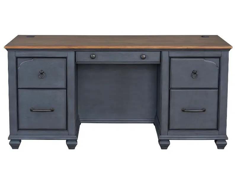 Americanas Blue Executive Desk