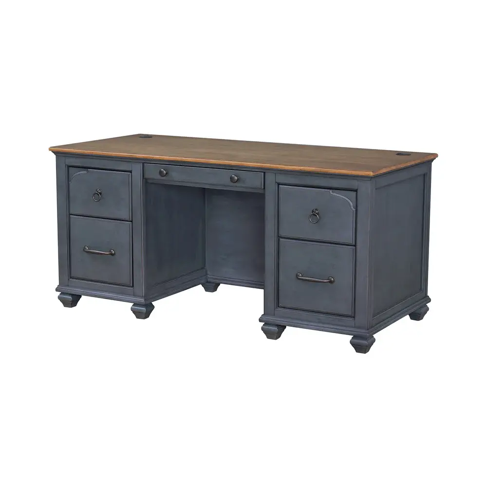 Americanas Blue Executive Desk-4