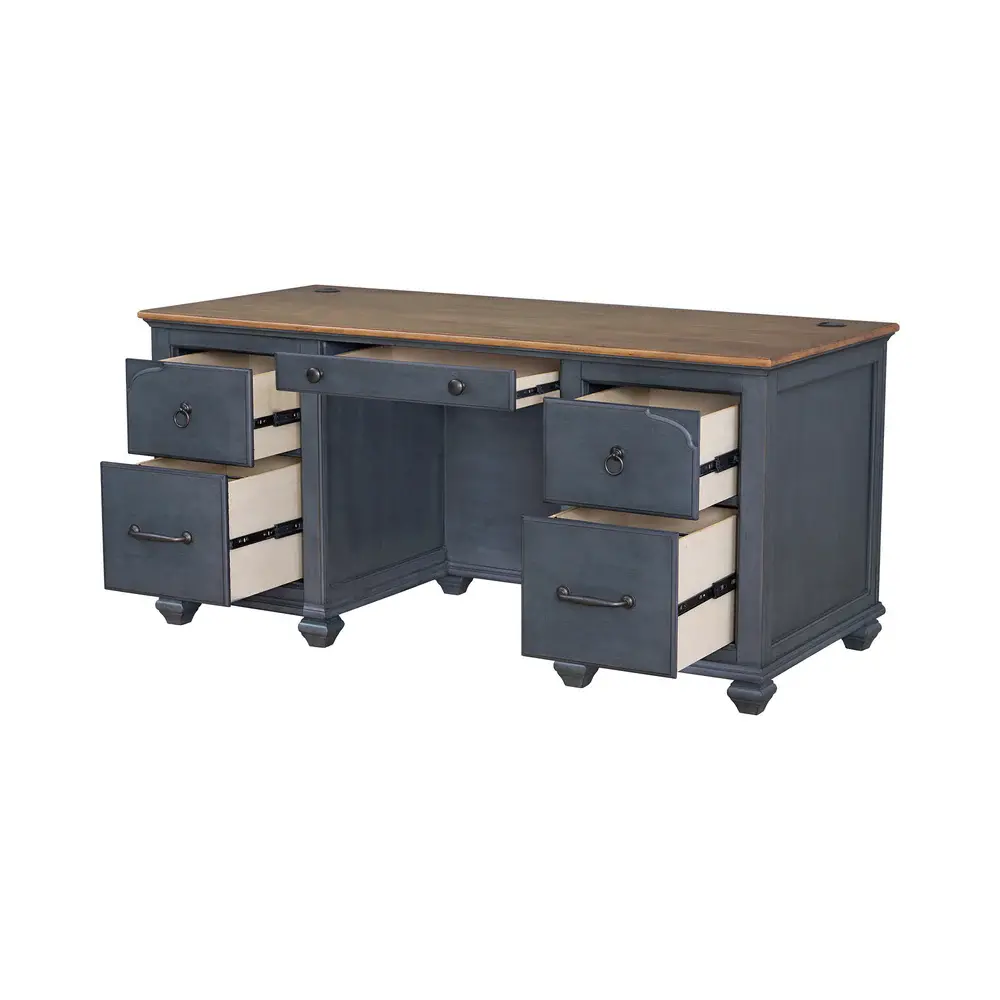Americanas Blue Executive Desk-5