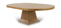 Vaughn Light Brown Round Dining Table