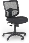 Black Mesh Armless Office Chair