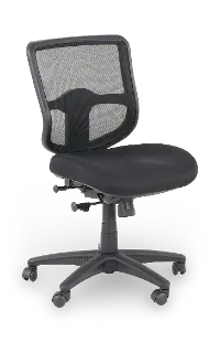 Black Mesh Armless Office Chair