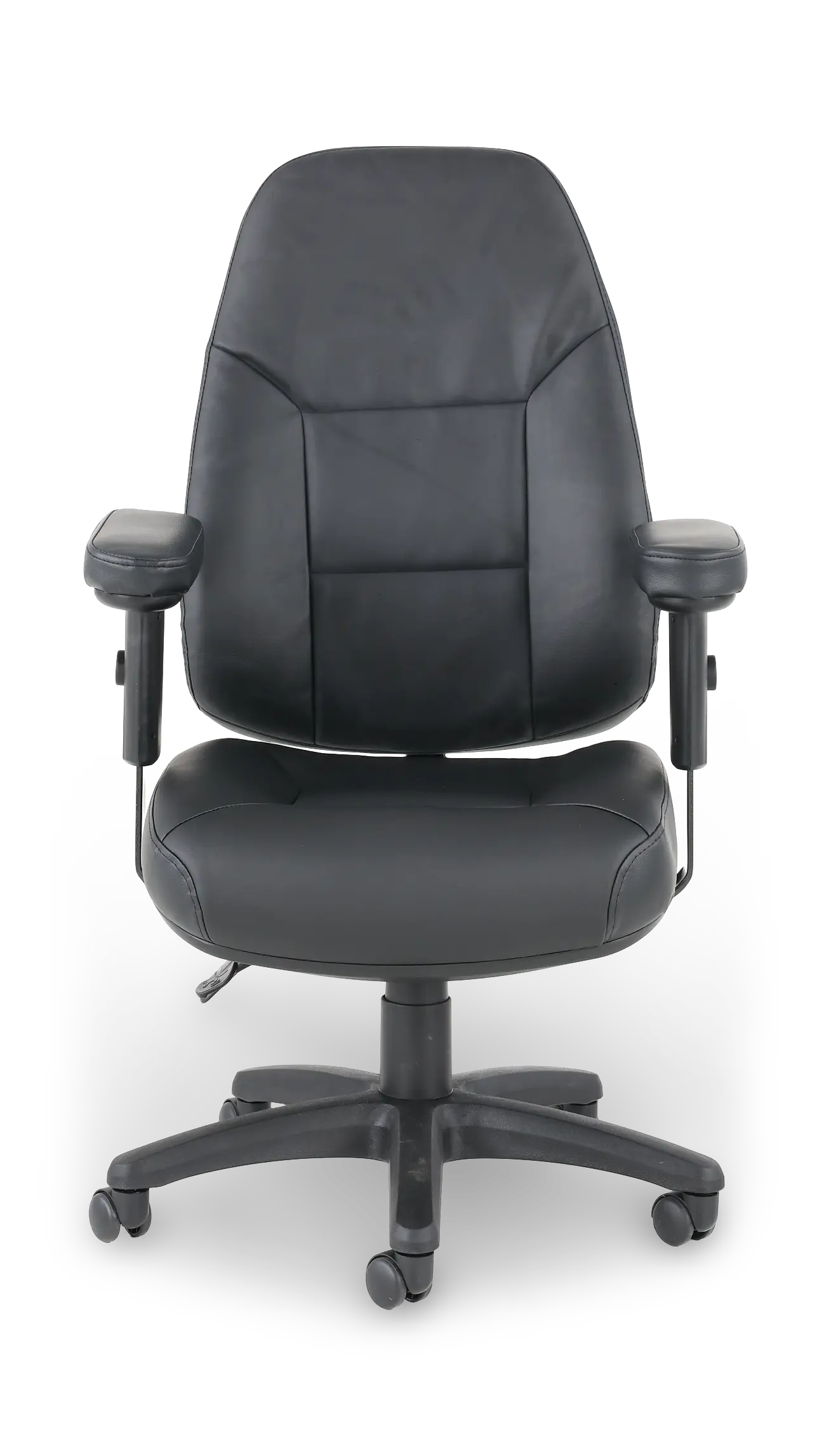 Black Bonded Leather Ergonomic Chair-4