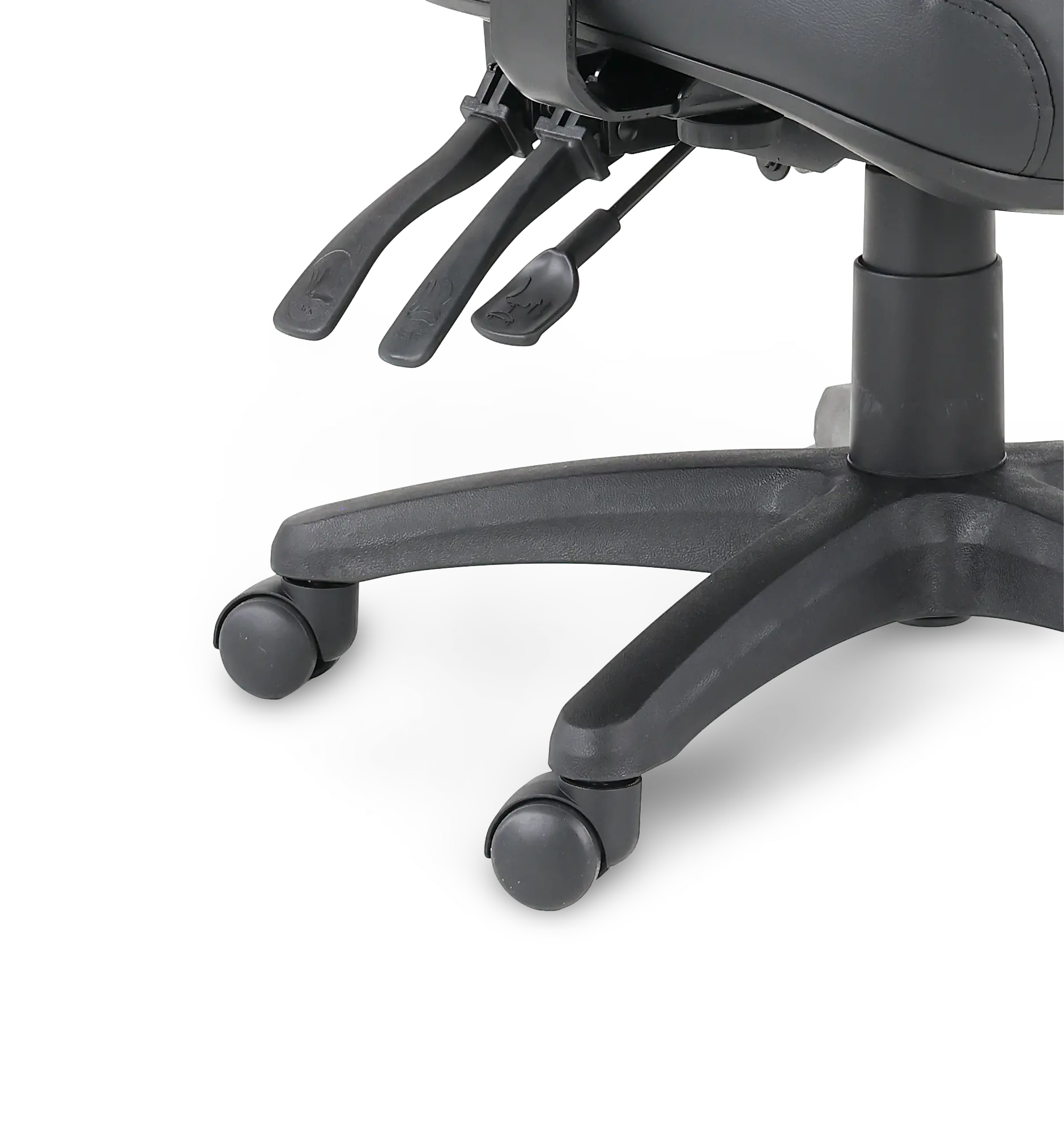 Black Bonded Leather Ergonomic Chair-7