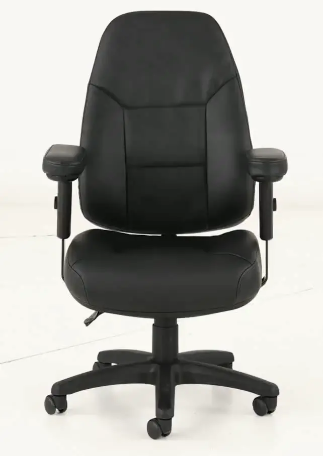 Black Bonded Leather Ergonomic Chair-9