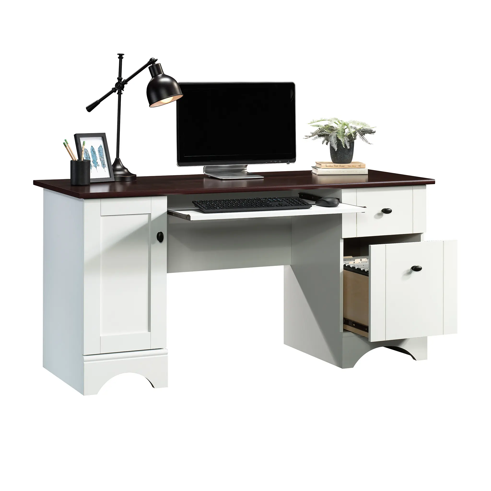 Orion White Desk-3