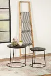Dark Brown Nesting Tables Set of 2
