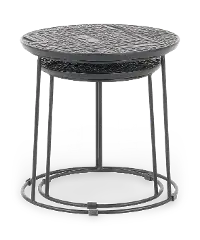Dark Brown Nesting Tables Set of 2
