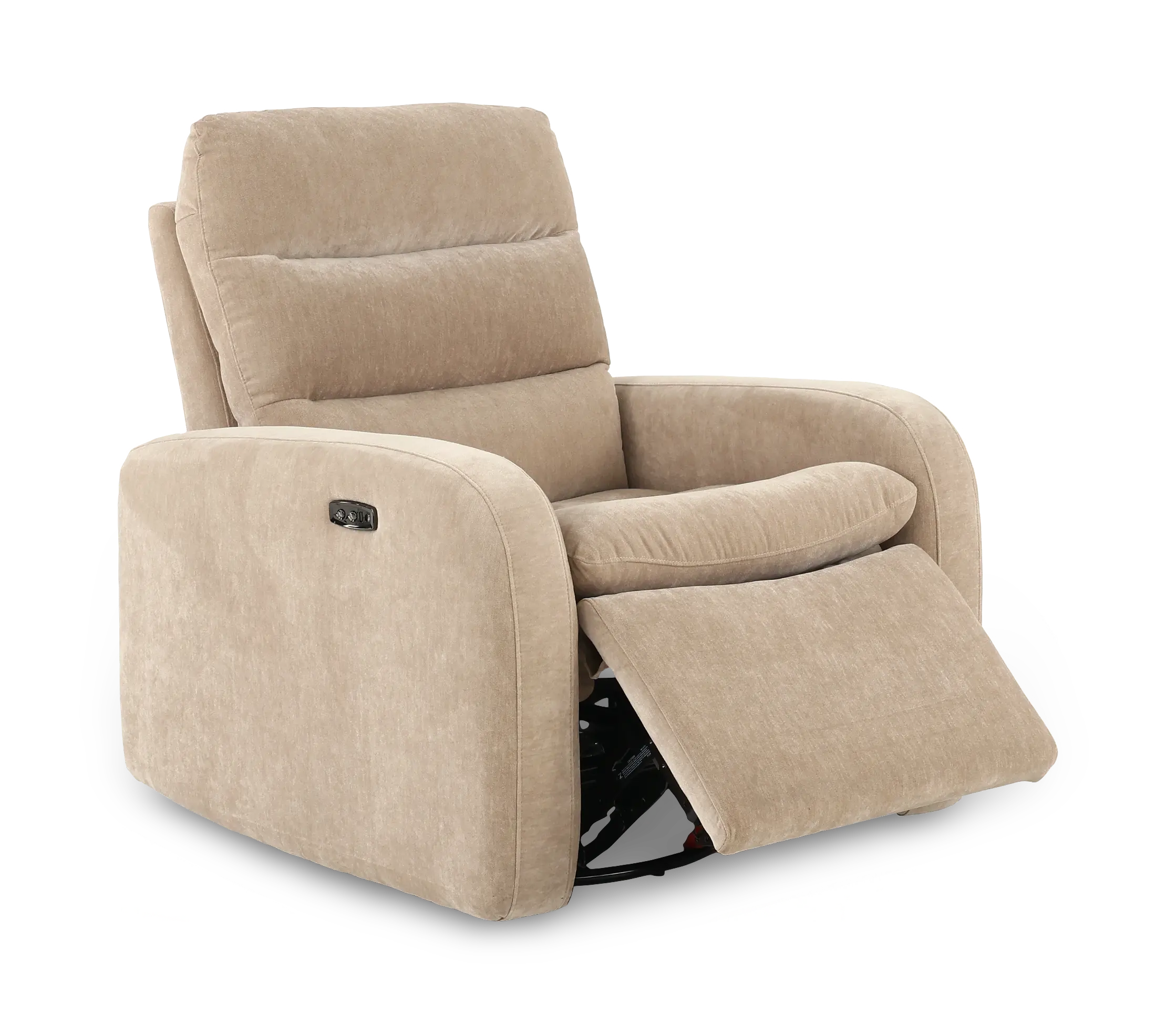 Celeste Mushroom Beige Power Swivel Glider Recliner-4
