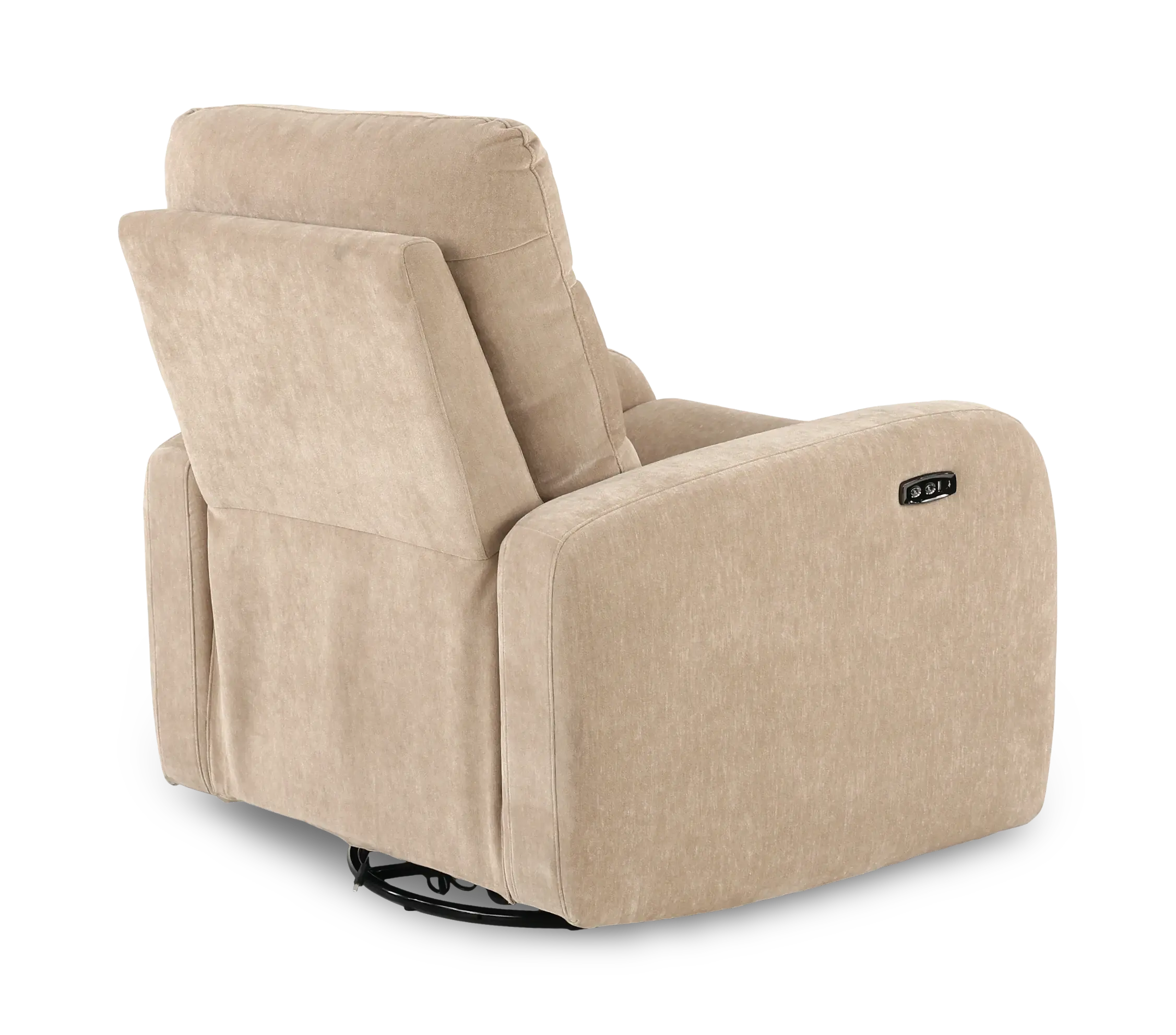 Celeste Mushroom Beige Power Swivel Glider Recliner-7