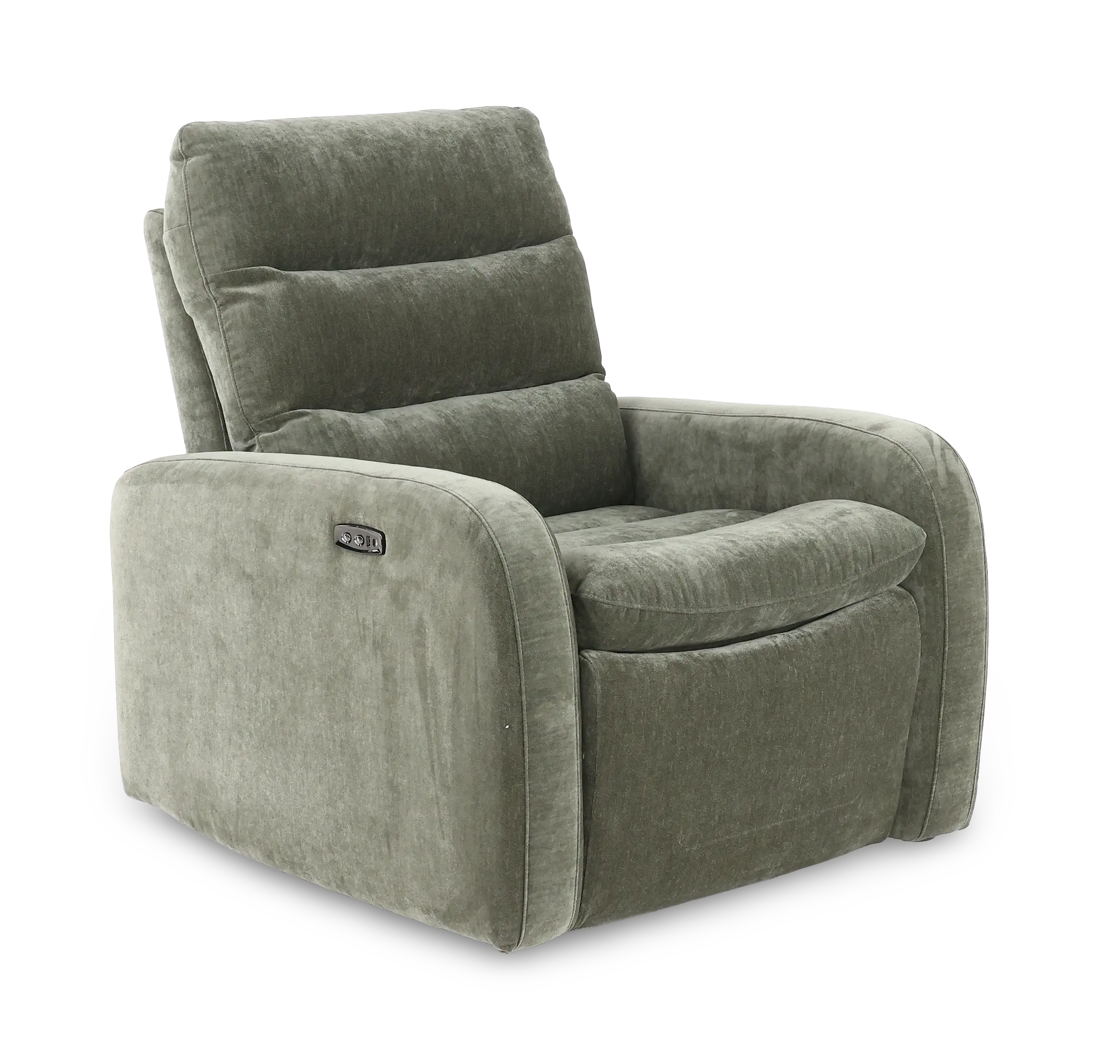Celeste Forest Green Power Swivel Glider Recliner-1