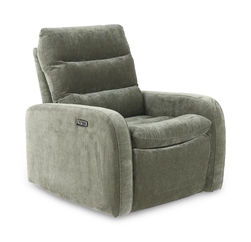 Celeste Forest Green Power Swivel Glider Recliner
