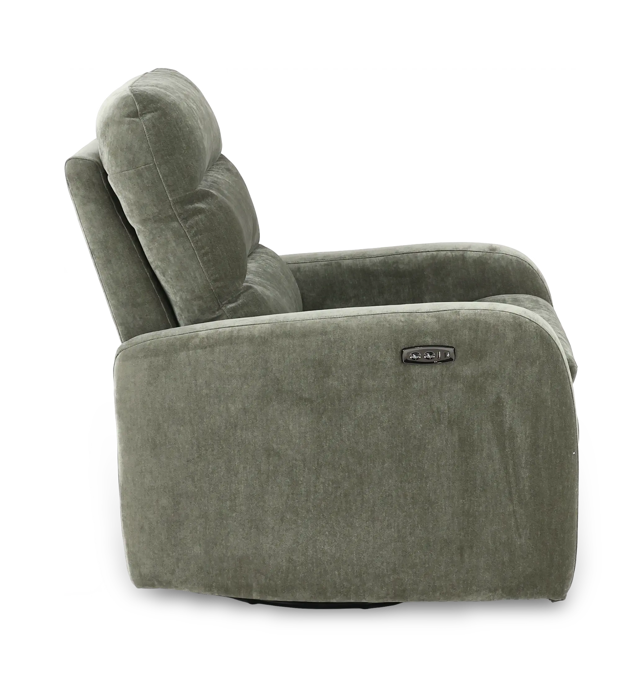 Celeste Forest Green Power Swivel Glider Recliner-6