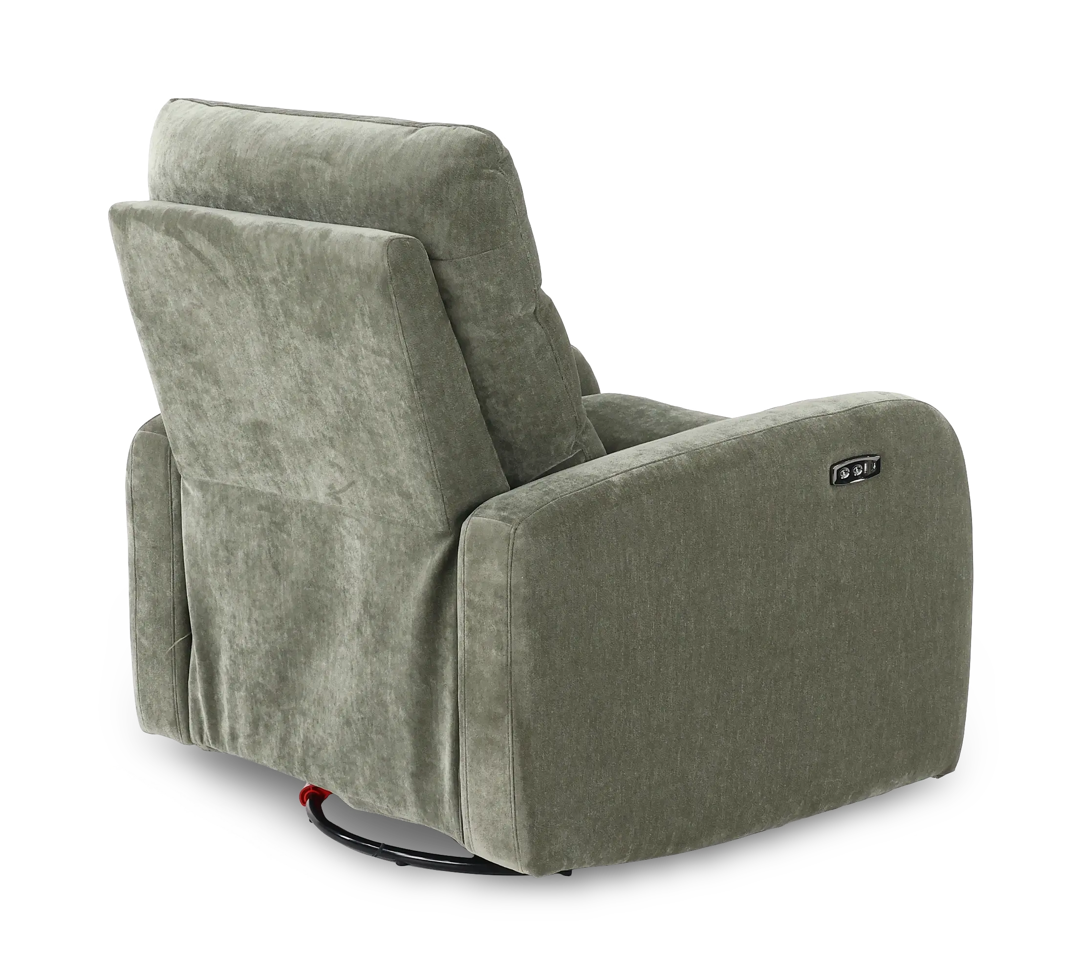 Celeste Forest Green Power Swivel Glider Recliner-7