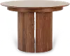 Eclipse Walnut Round Extendable Dining Table