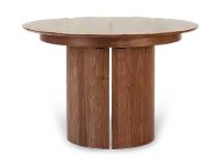 Eclipse Walnut Round Extendable Dining Table