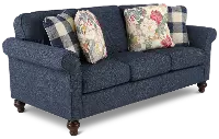 Adam Denim Blue Traditional Sofa