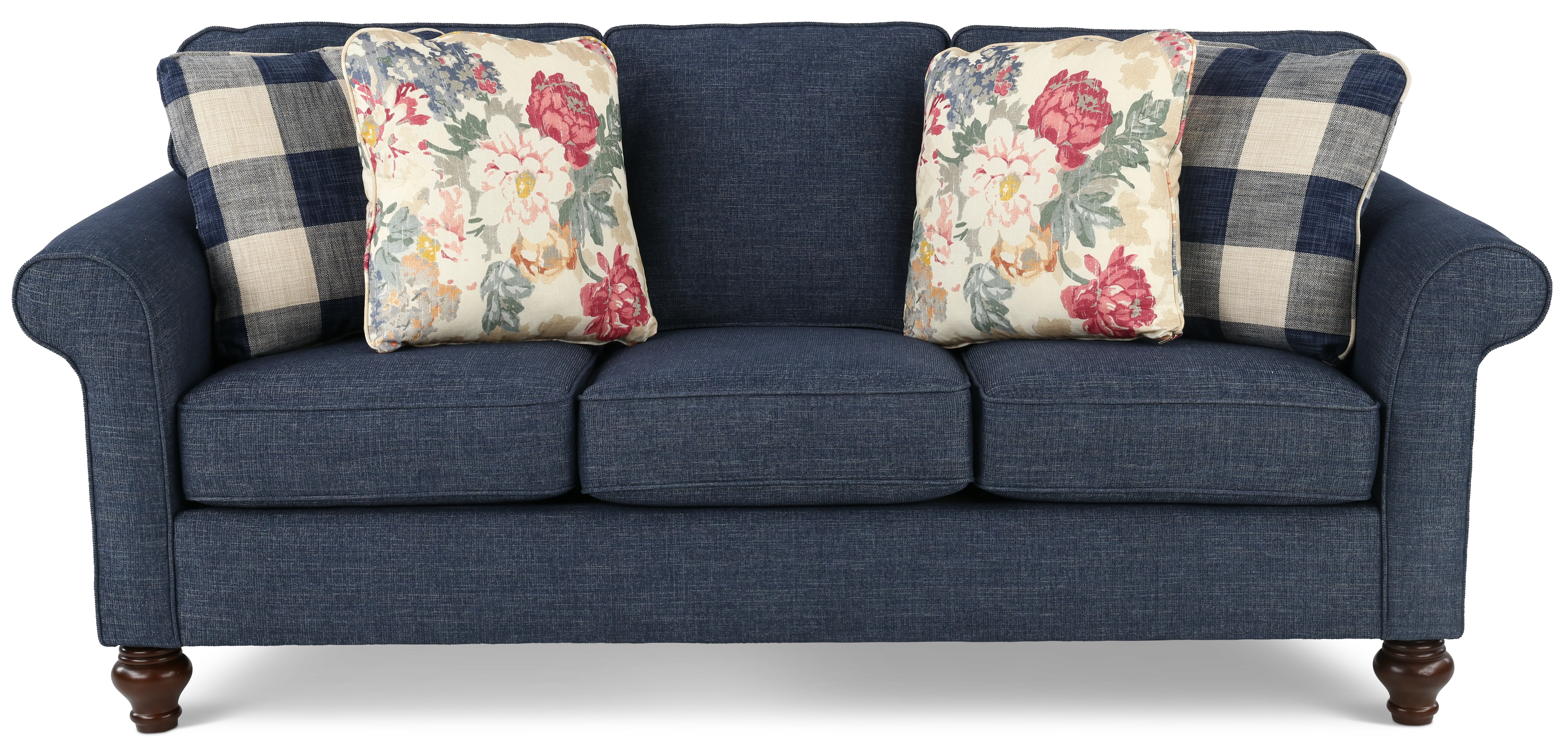 Adam Denim Blue Traditional Sofa-4